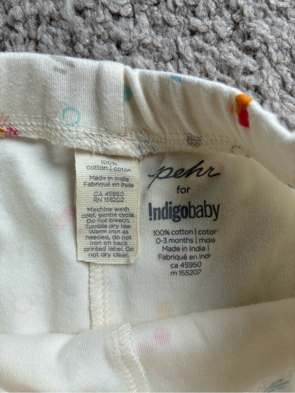 Pehr for Indigobaby Cream Baby Shorts with Multicolor Dot Print - Picture 3 of 6